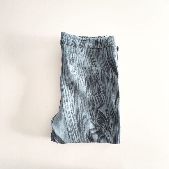 NWT Urban Outfitters Womens Nyx Wood Zip Hem Trouser Pants Blue Black Size M - Picture 8 of 12